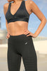 Athletique Low-Waisted Ribbed Leggings with Hidden Pocket and Mesh