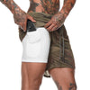 Double layer Sport Shorts Men Sportswear Quick dry Plus Size Fitness