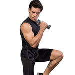 Men Compression Sport Skinny Vest Tight Tank Base Layer Sleeveless T