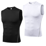 Men Compression Sport Skinny Vest Tight Tank Base Layer Sleeveless T