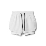 New Men's Sports Shorts 2 In 1 Running Shorts Men's Double Layer
