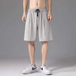 Summer Breathable Men Mesh Shorts Gym ice silk stylish Casual Loose