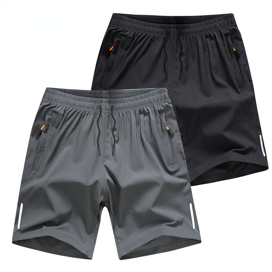 Summer Casual Shorts Men Breathable Beach Shorts ice silk Comfortable