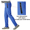 Tacvasen Outdoor Pants Men Quick Dry Straight Running Hiking Pants