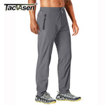Tacvasen Outdoor Pants Men Quick Dry Straight Running Hiking Pants