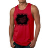 Mens Tank Top Fitness Shirt Vintage Premium Quality Black Illustration