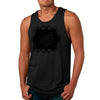 Mens Tank Top Fitness Shirt Vintage Premium Quality Black Illustration
